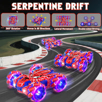 Double-sided remote control car with 4WD stunt driving