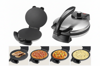 Double-sided electric roti maker for countertop cooking