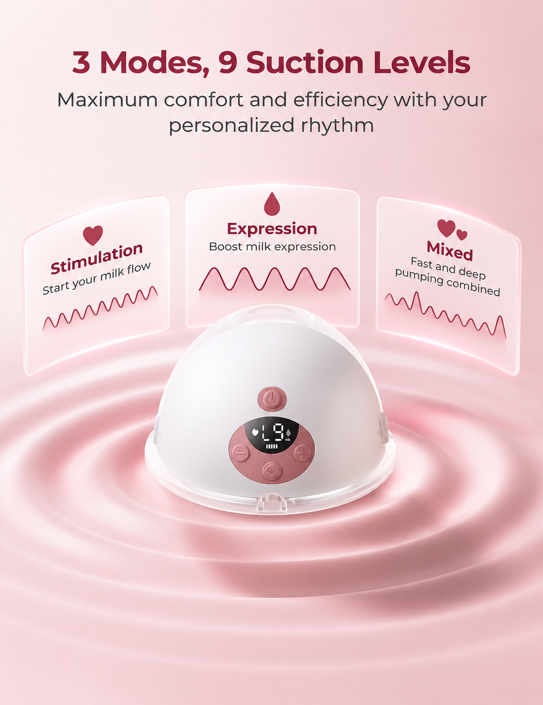 Double breastfeeding pump electric system with digital-style controls and milk collectors