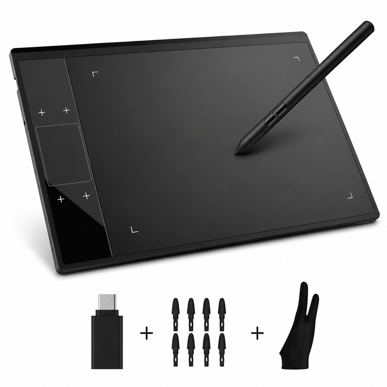 10x6 inch drawing tablet with stylus pen for digital sketching