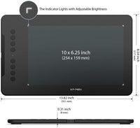 Drawing tablet with 10 x 6 inch active area