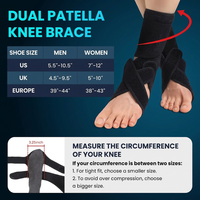Close-up of adjustable straps and arch support on AFO ankle brace for targeted compression and stability