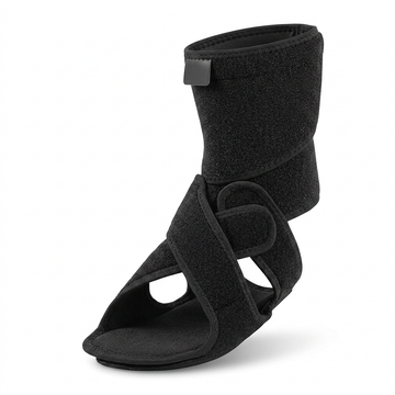 Front view of 2-pack drop foot brace with arch support for left and right foot, improving walking stability and foot drop relief
