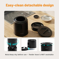 Dual Bowl Pet Feeder Equal Portion Distribution for Cats