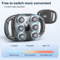 Dual head body massager for home fitness and daily relaxation use