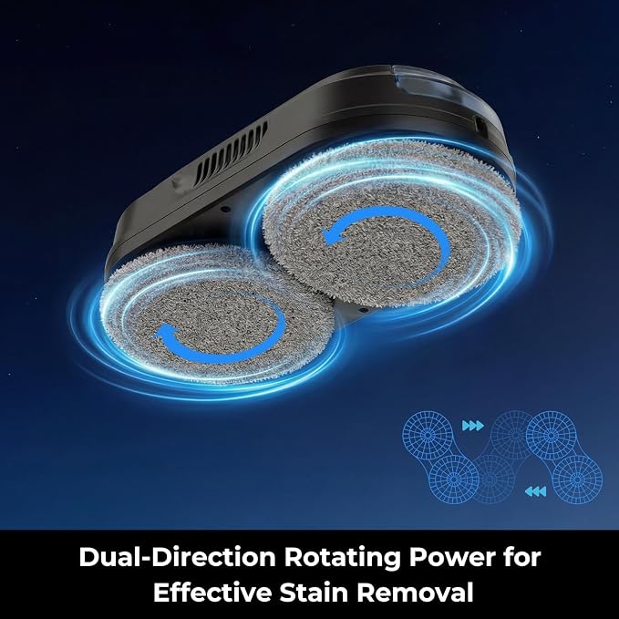 Window cleaning robot with dual nozzle water spray system