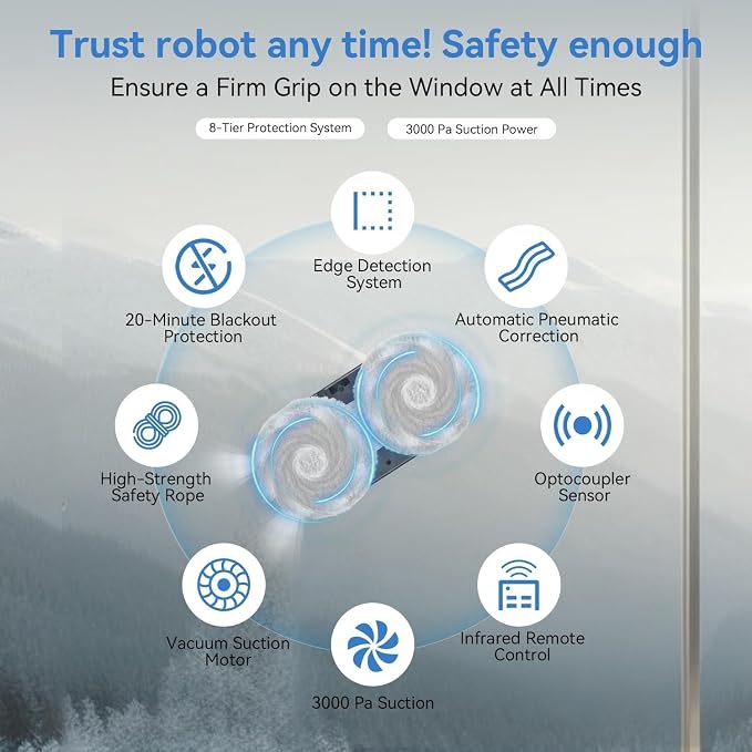 Automatic window cleaner robot with dual spray system