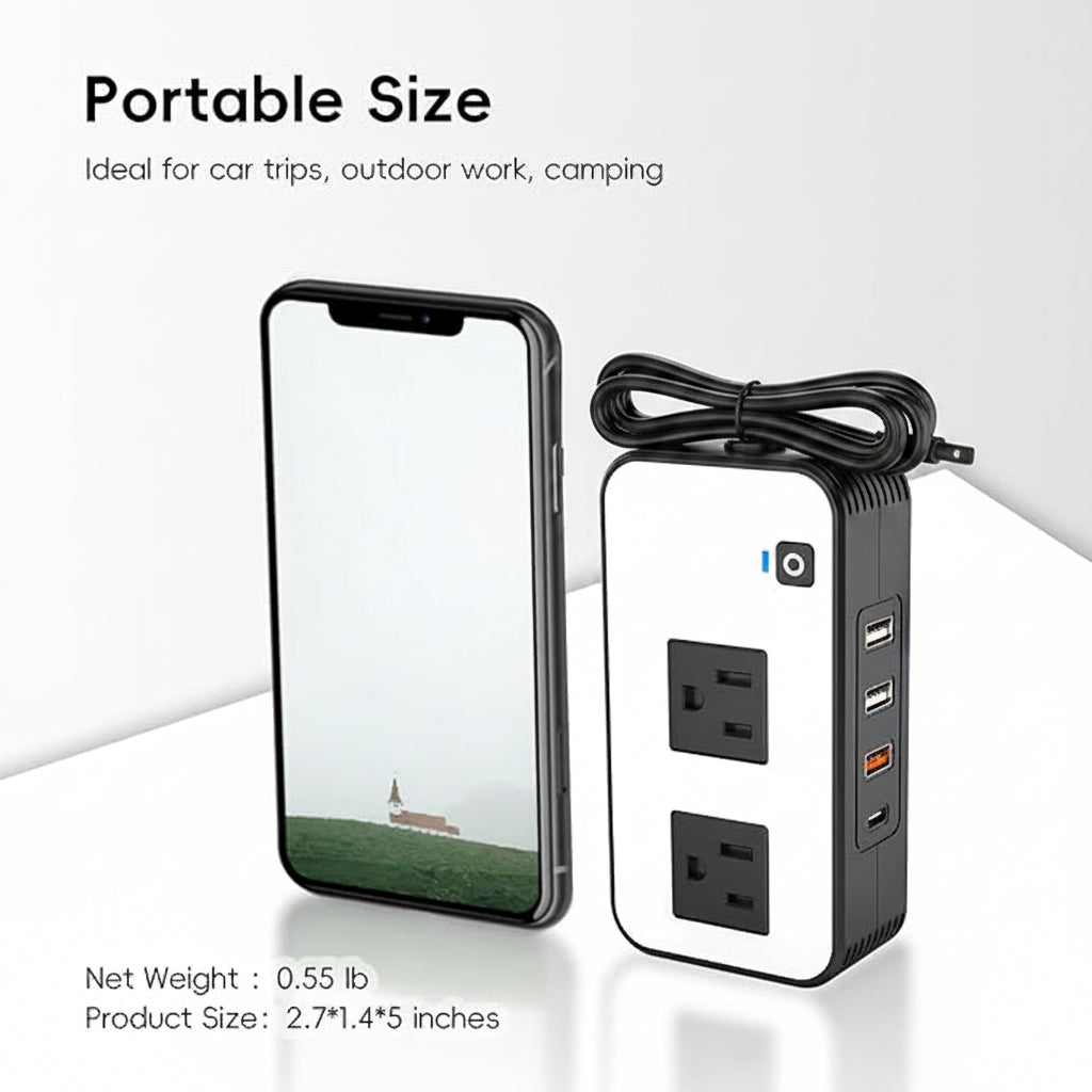Car Inverter Dual USB Ports 4.8A Charging
