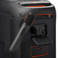 dual wireless microphones for PartyBox speaker system, perfect for karaoke and events