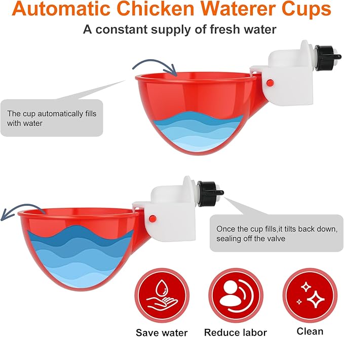 Duck and Goose Water Cups Automatic Drinking System for Poultry