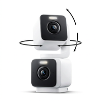 Duo Cam Pan 2K Security Camera, offering 360° pan/tilt, color night vision, and smart motion detection
