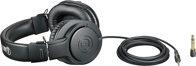 durable black studio headphones for use