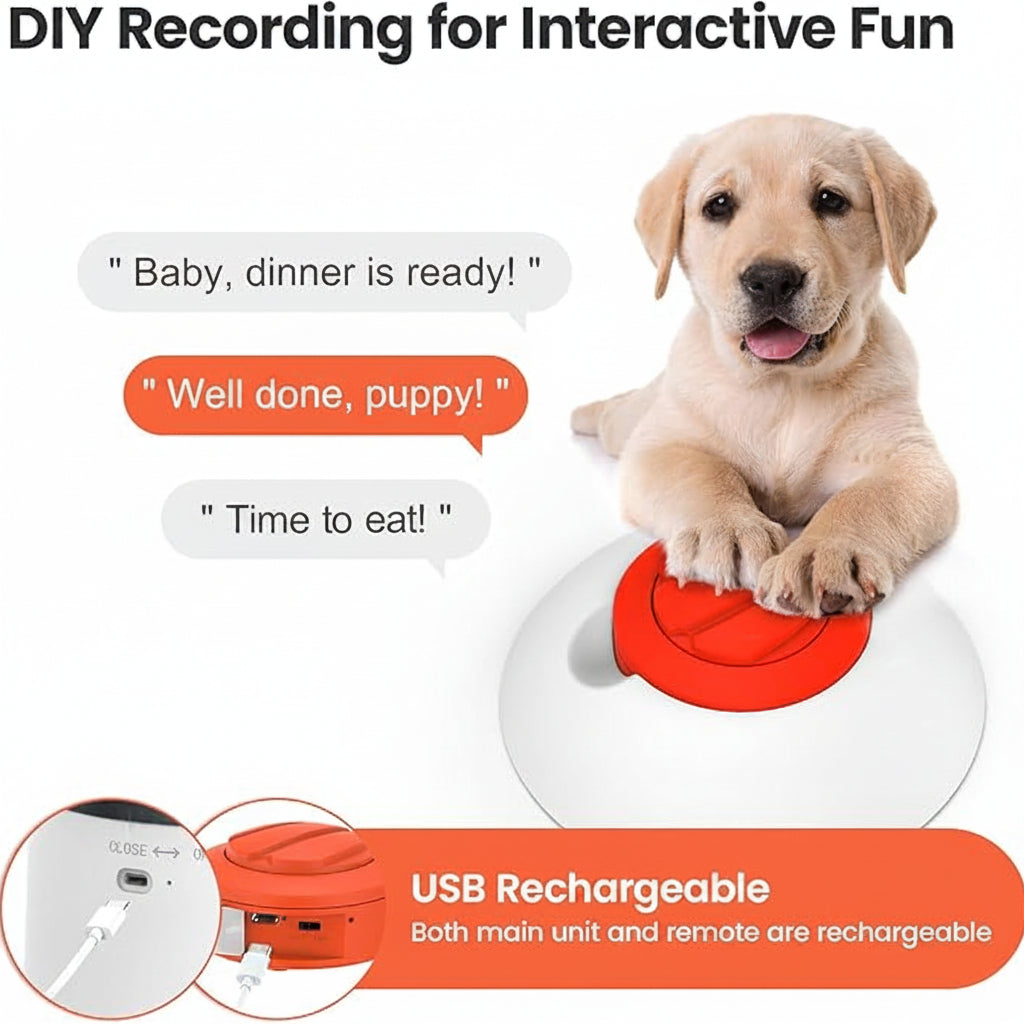 Interactive Pet Puzzle Feeder With Rechargeable Design