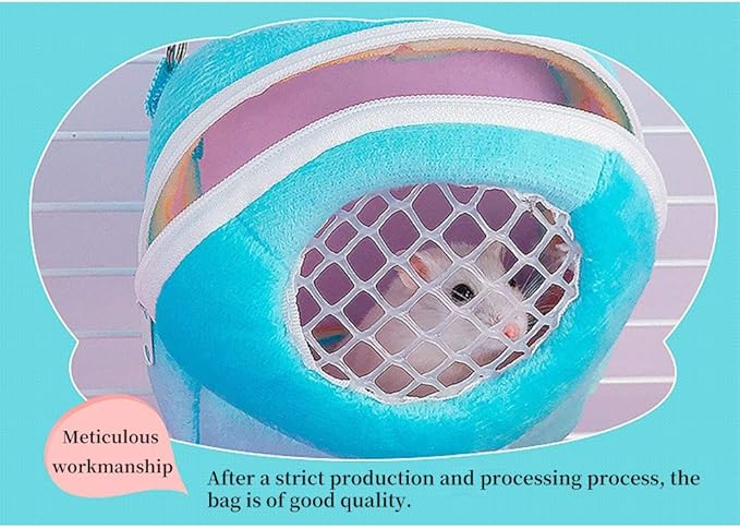 Dwarf Hamster Carrier Bag with Breathable Fabric and Nylon Straps