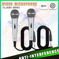 wired microphone angled side view