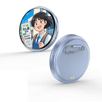 E87 wearable electronic badge with compatible MP3 playback function