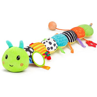 Early development plush toy with music and sensory stimulation