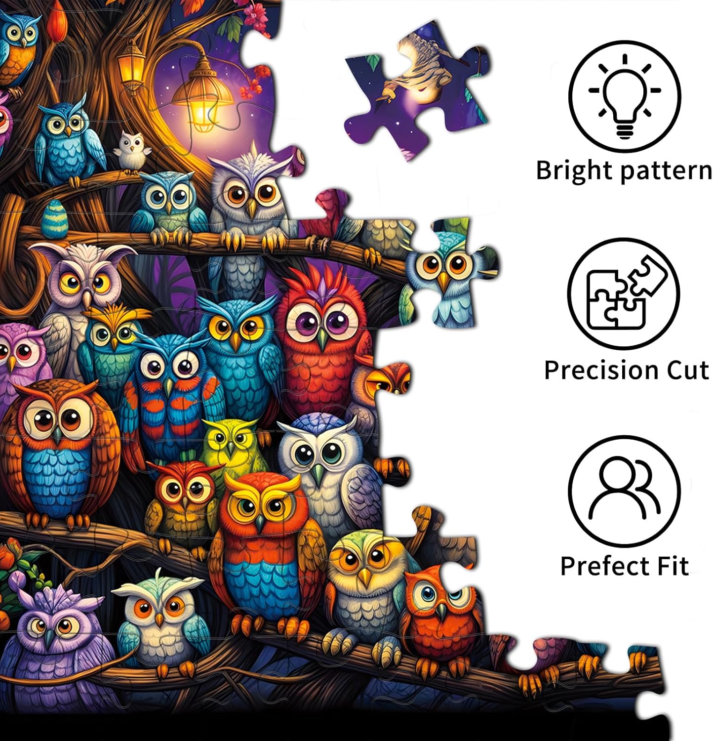 Early Education Owl Puzzle – 500 Pieces for Cognitive Development and Learning