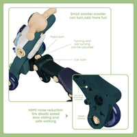 Push-along toy for supervised early walking practice