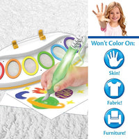 Mess-free painting with Color Wonder markers and Magic Light Brush