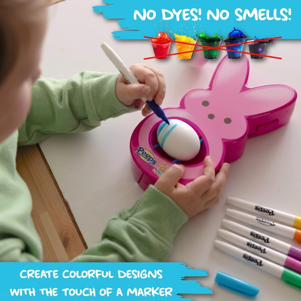 Peeps Bunny Easter egg decorator set for fun and creative activities