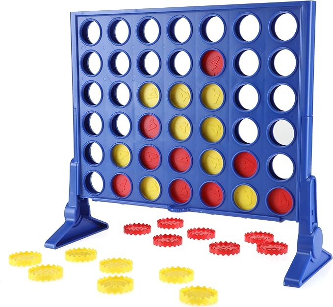 Connect 4 board game box for family entertainment
