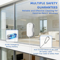 Window cleaning robot with edge detection technology