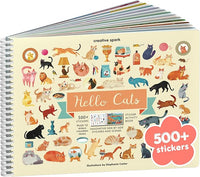Educational activity book for kids with coloring and animal habitat stickers