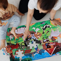 Educational Floor Puzzle for Preschoolers – Farm Animal Theme for Toddlers Ages 3-5