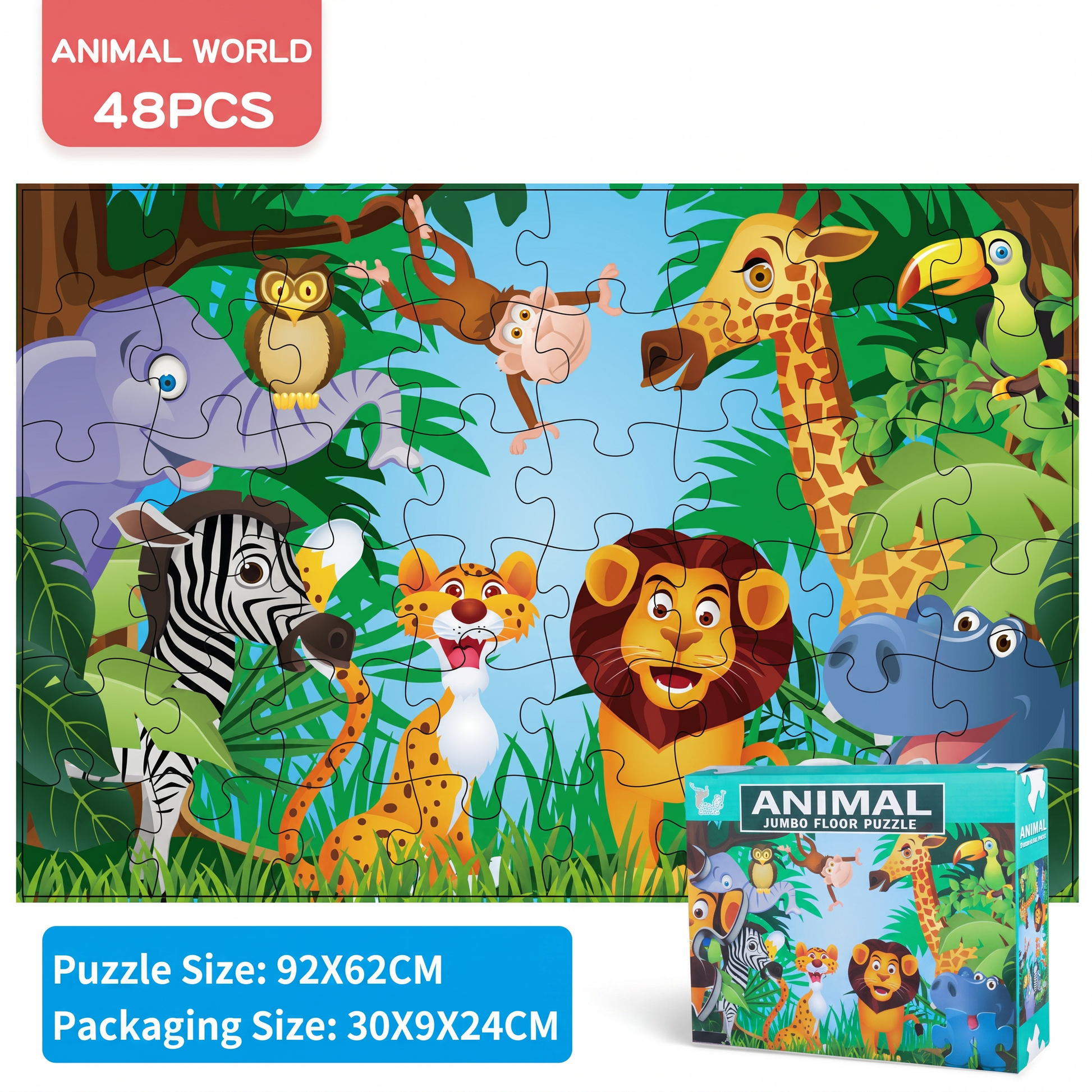 Educational Floor Puzzle For Kids Age 3 To 6