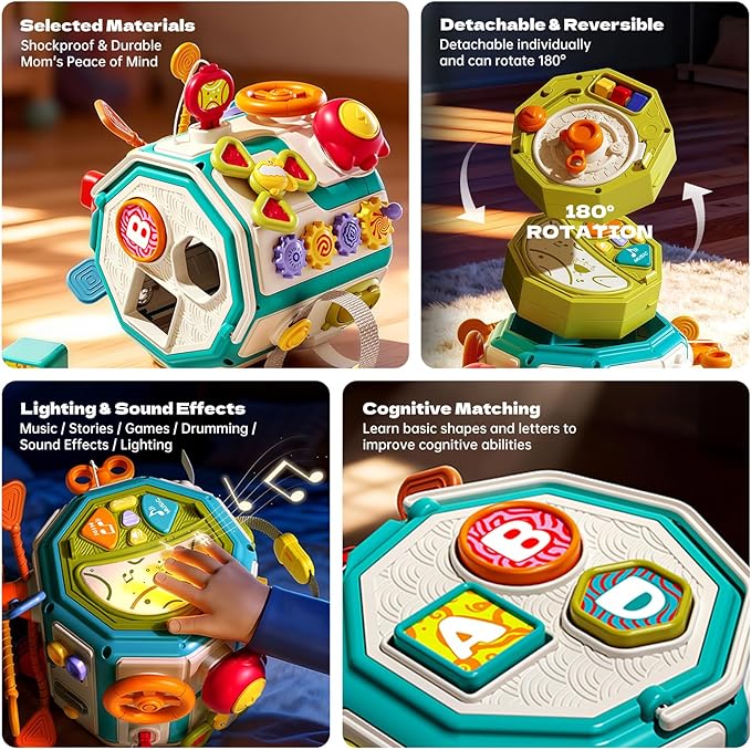 Educational sensory learning toy for toddler boys and girls