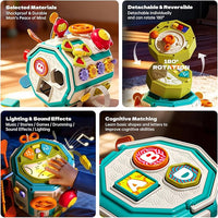 Educational sensory learning toy for toddler boys and girls