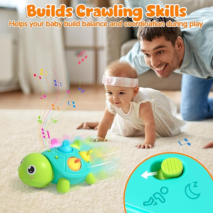 Educational toy for 3 6 9 month baby crawling practice