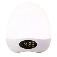Portable rechargeable egg night light with soft warm glow