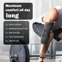Elbow sleeves with comfortable compression fit