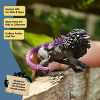 Eldrador Creatures Shadow Lion – Highly Detailed Fantasy Creature Action Figure for Kids Ages 7+