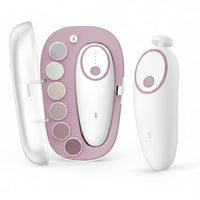 Electric baby nail file with interchangeable filing pads