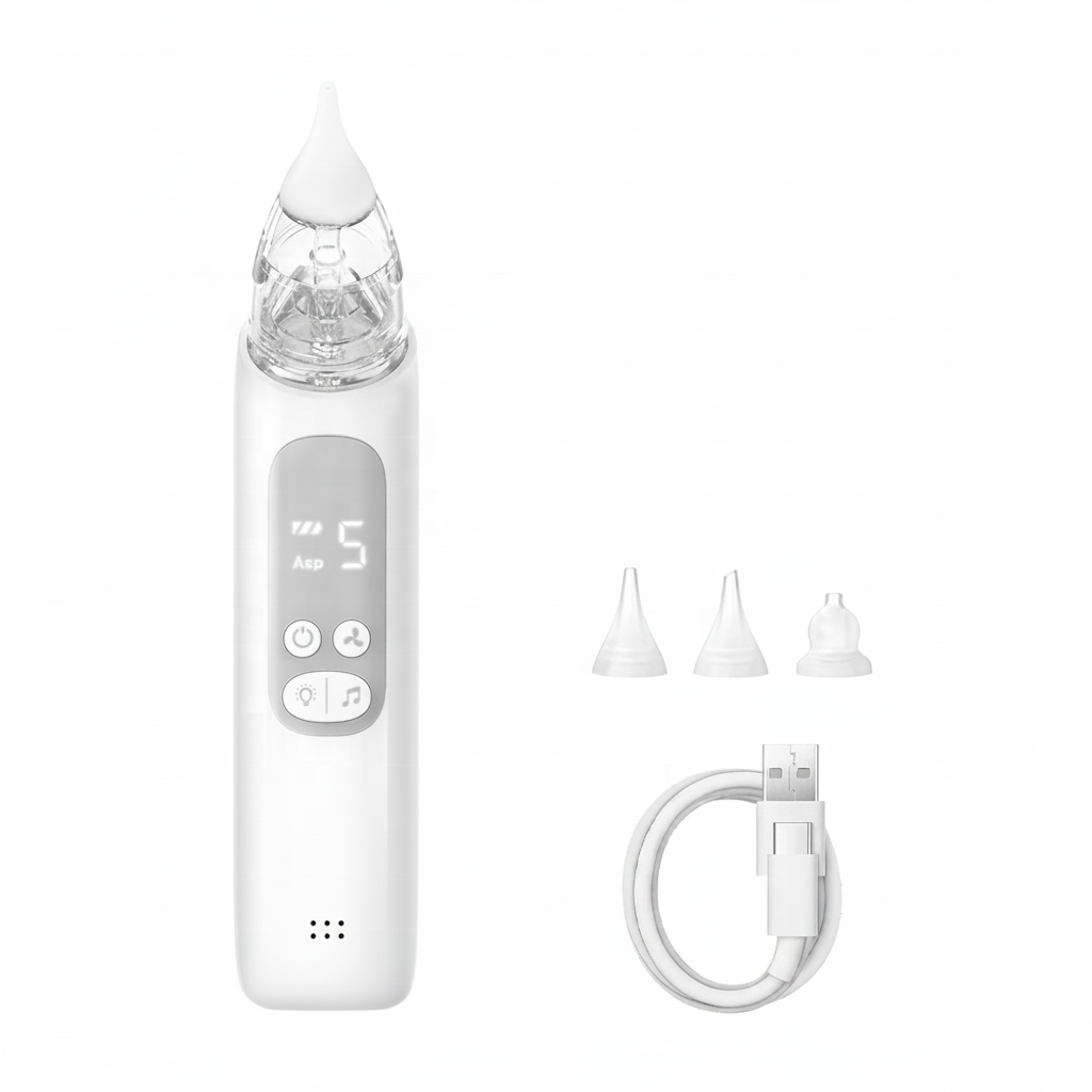 Electric baby nose cleaner with adjustable suction