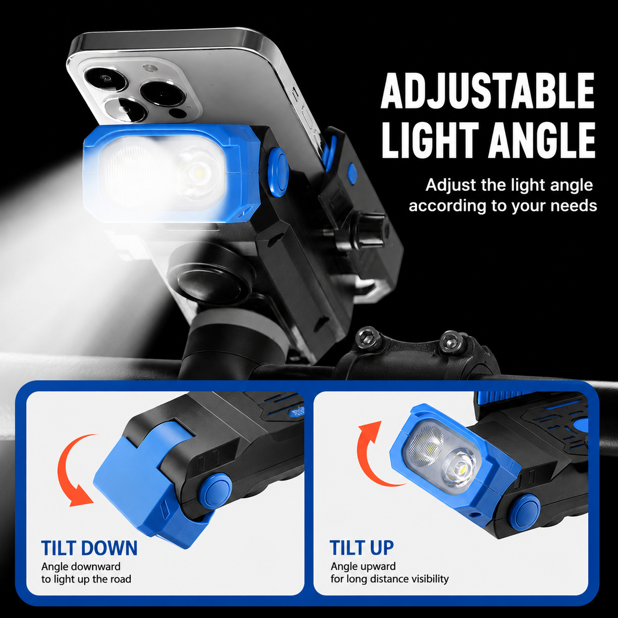 Multi-function front light for compatible electric bikes