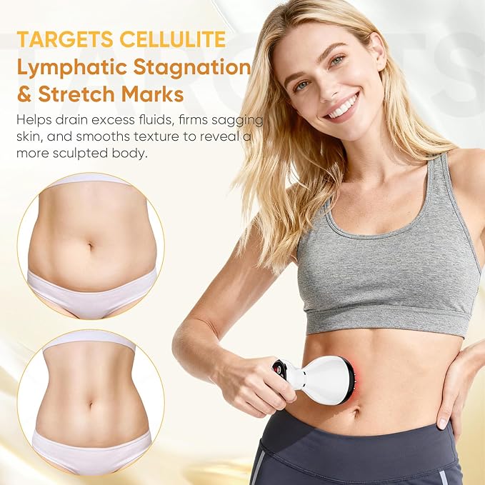 Electric body massager with simple control panel and level settings