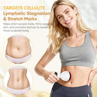 Electric body massager with simple control panel and level settings