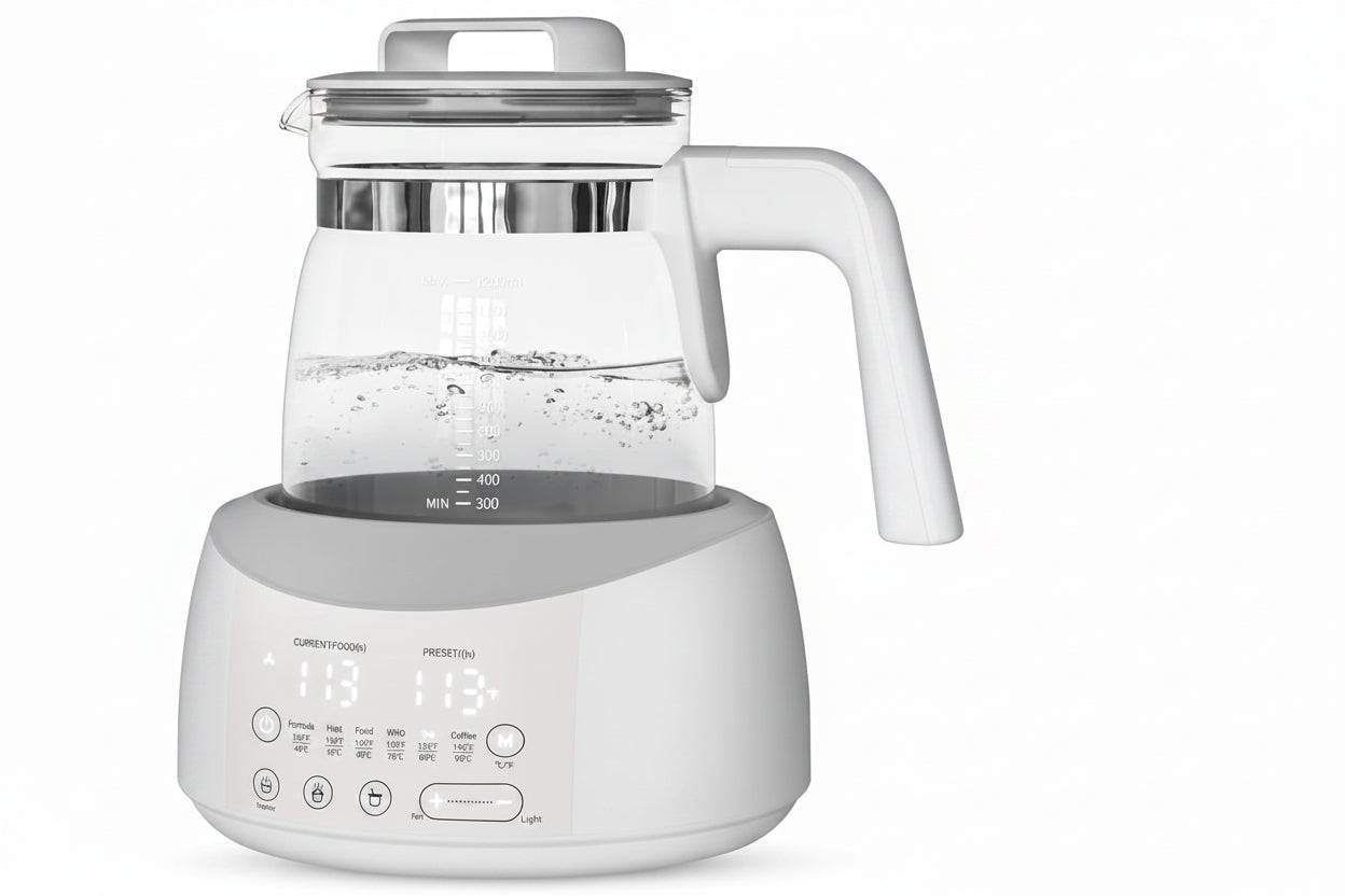 Electric bottle preparation water warmer with built-in night light