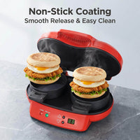Electric bread and sandwich maker with compact kitchen design