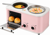 Multi-function electric breakfast station for home kitchen use