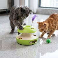 Electric butterfly cat toy with automatic rotating movement