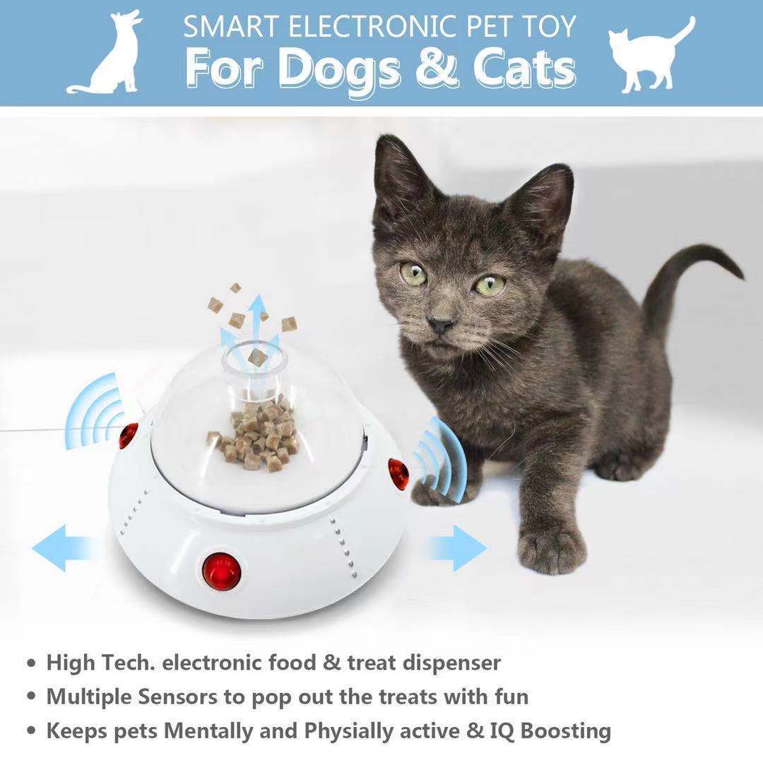 Electric Cat Feeding Toy with Interactive Treat Activity