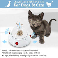 Electric Cat Feeding Toy with Interactive Treat Activity