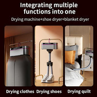 Electric clothes drying machine for home laundry use