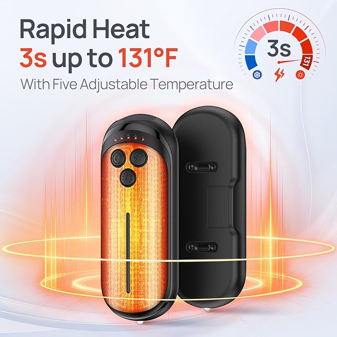 Portable Electric Hand Warmer for Winter and Outdoor Use