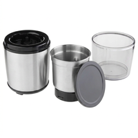 Compact electric kitchen grinder for spices nuts and seeds